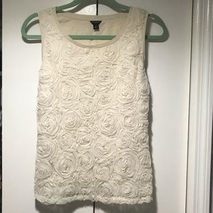 Ivory XS Ann Taylor sleeveless top